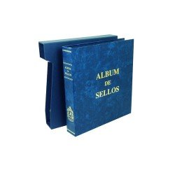 Álbum de sellos Olegario GLOBO Azul Título Album de Sellos 084002 Álbum de sellos Olegario GLOBO Azul Título Album de Sellos 084002