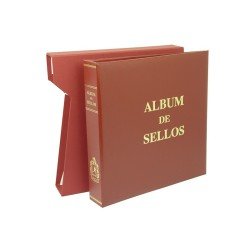 Álbum de sellos Olegario IMPERIAL Título Album de sellos Rojo 084042 Álbum de sellos Olegario IMPERIAL Título Album de sellos Rojo 084042