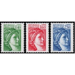 France Francia 2154/56 1981 Sabine de Gandon MNH