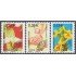 France Francia Preobliterados P- 250/52 2007 Flora Flores Flowers MNH