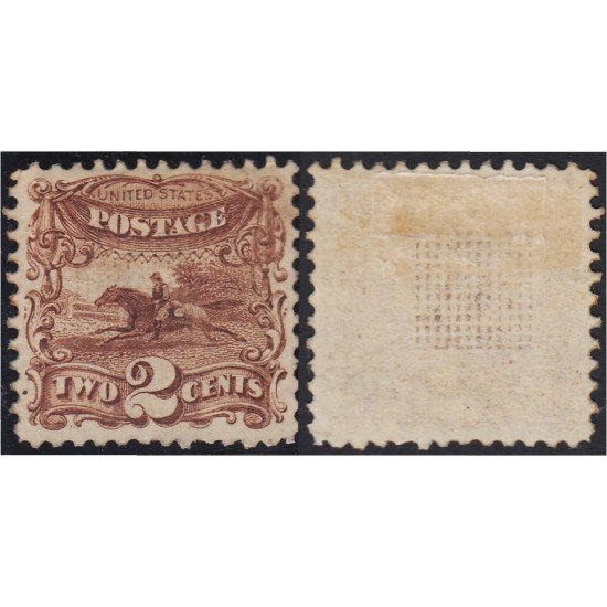 Estados Unidos USA 30 1869 Pony Express usado Estados Unidos USA 30 1869 Pony Express usado