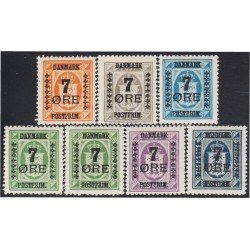 Dinamarca 174/80 1926 Sellos de servicio de 1915/24 MH