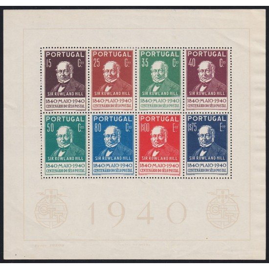 Portugal HB 2 1940 Centenario del sello MH