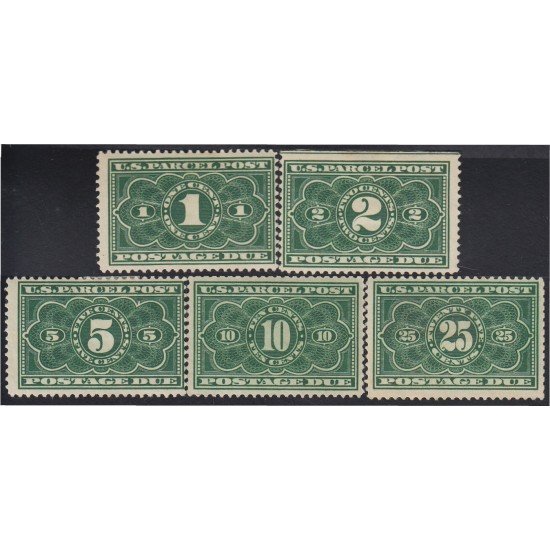 Estados Unidos USA 13/17 1912 Paquetes postales MH