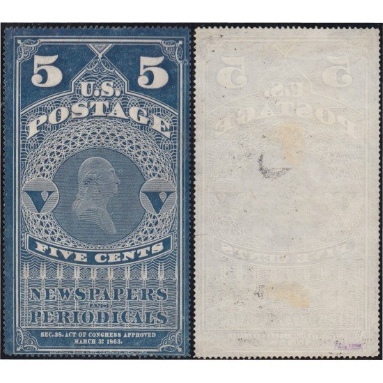 Estados Unidos EUA 1 1865 George Washington Sellos de Periódicos MH Estados Unidos EUA 1 1865 George Washington Sellos de Periódicos MH