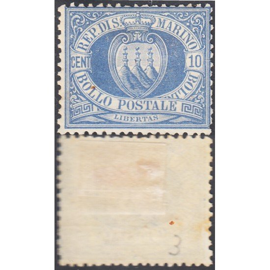 San Marino 3 1877/90 Torres del Monte Titán MH San Marino 3 1877/90 Torres del Monte Titán MH
