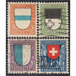 Suiza Switzerland 188/91 1922 Escudos de municipios usados Suiza Switzerland 188/91 1922 Escudos de municipios usados