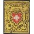 Suiza Switzerland 15 1850 Cruz blanca sin marco usado