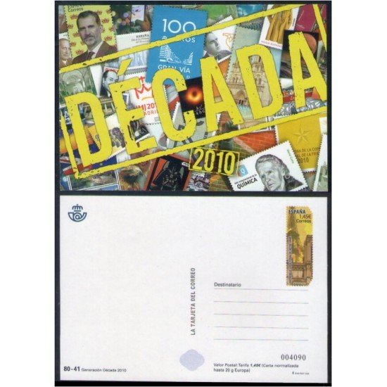 España Tarjetas del Correo y de Iniciativa Privada 2020 150 Generación de la Década del 2010