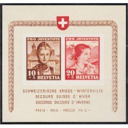 Suiza Switzerland HB 6 1941 Pro Juventud Rescate de invierno suizo MH Suiza Switzerland HB 6 1941 Pro Juventud Rescate de invierno suizo MH