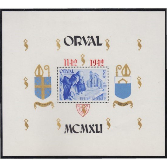 Bélgica HB 24 1942 Escudo de armas de la Abadía MH