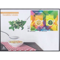 Andorra Española 483 2019 Comidas típicas de Andorra SPD Sobre Primer día