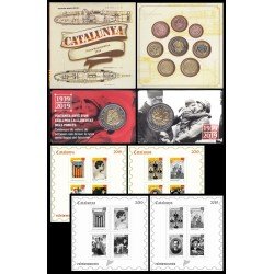 Catalunya Set Completo Pruebas Filatélicas Numismáticas Euros 2019 Catalunya Set Completo Pruebas Filatélicas Numismáticas Euros 2019