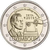 Luxemburgo 2019 2 € euros conmemorativos Sufragio Luxemburgo 2019 2 € euros conmemorativos Sufragio