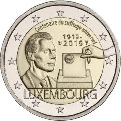Luxemburgo 2019 2 € euros conmemorativos Sufragio Luxemburgo 2019 2 € euros conmemorativos Sufragio