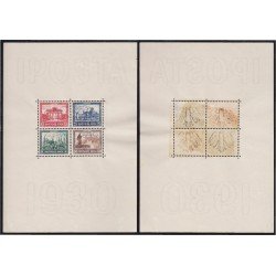 Alemania Imperio Germany Empire HB 1 1930 IPOSTA Aquisgrán Brandebourg Marienwerder Wutzburg MNH