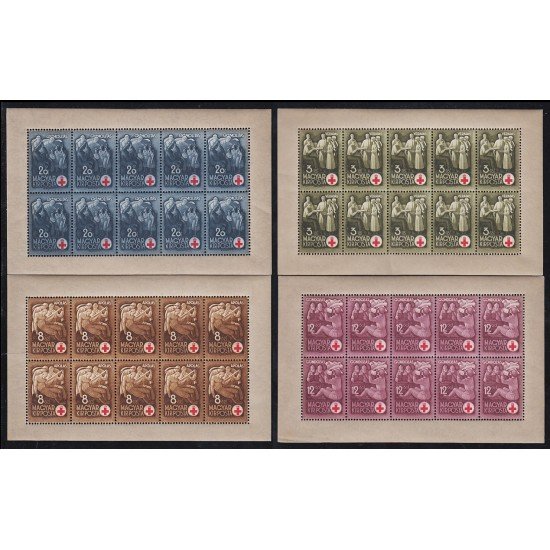 Hungría  Hungary 598/01 Minipliegos Sellos de la Cruz Roja MNH