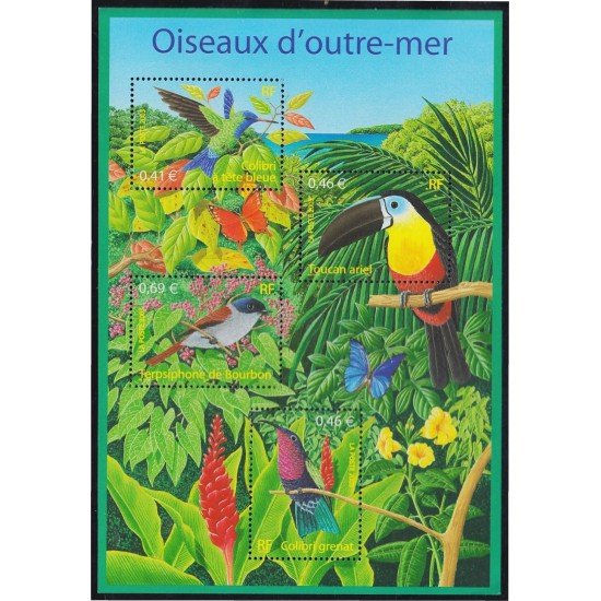 France Francia HB 56 Naturaleza Aves de ultramar MNH