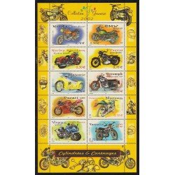 France Francia HB 51 2002 Motos cilindros y carenados MNH France Francia HB 51 2002 Motos cilindros y carenados MNH