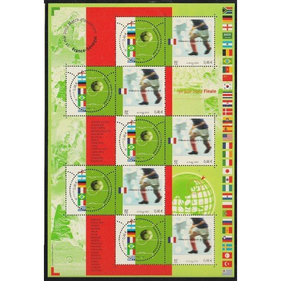 France Francia HB 49 2002 Campeonato del Mundo de Fútbol MNH France Francia HB 49 2002 Campeonato del Mundo de Fútbol MNH