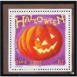 France Francia SH 40 2001 Halloween Calabaza MNH