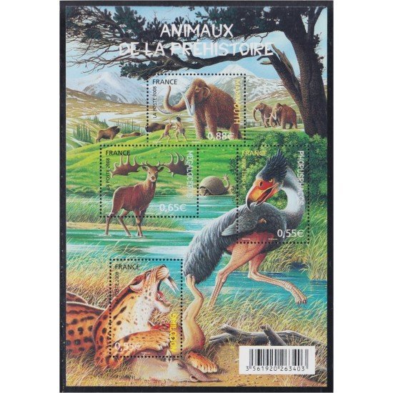 France Francia HB 119 2008 Fauna Prehistórica MNH France Francia HB 119 2008 Fauna Prehistórica MNH