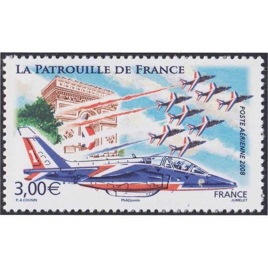 France Francia A- 71 2008 Aviones militares Patrulla de Francia MNH France Francia A- 71 2008 Aviones militares Patrulla de Francia MNH
