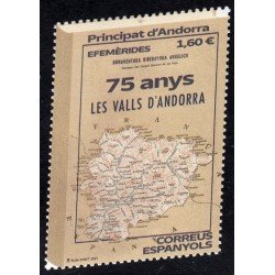 Andorra Española 516 2021 75 Años de Los Valles de Andorra MNH