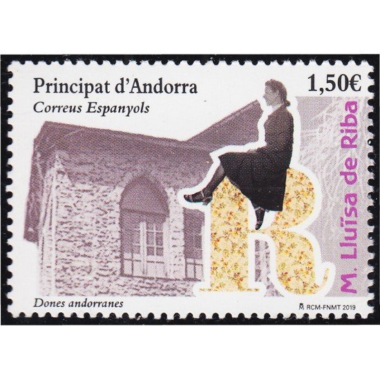 Andorra Española 481 2019 María Luisa de Riba MNH