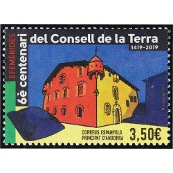 Andorra Española 480 2019 6º Centenario del Consejo de la Tierra MNH Andorra Española 480 2019 6º Centenario del Consejo de la Tierra MNH