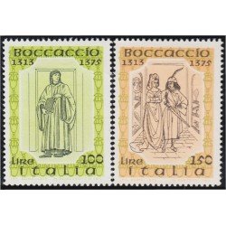 Italia Italy 1252/53 1975 Obras de Giovanni Boccaccio MNH