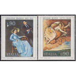 Italia Italy 1229/30 1975 Pinturas de Guido Reni MNH
