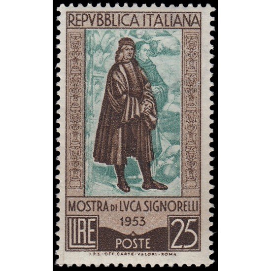 Italia Italy 662 1953 Pintor Luca Signorelli MNH