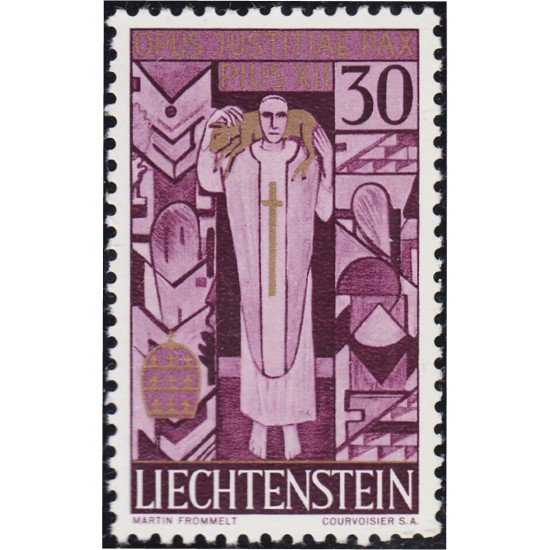 Liechtenstein 342 1959 Papa Pío XII NH Liechtenstein 342 1959 Papa Pío XII NH