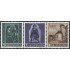 Liechtenstein 336/38 1958 Sellos de Navidad Capillas y Santos  MNH