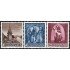 Liechtenstein 324/26 1957 Sellos de Navidad Capillas MNH