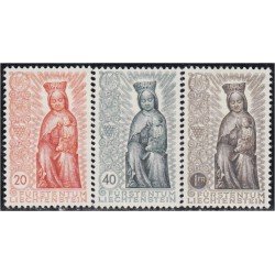 Liechtenstein 291/93 1954 Virgen de madera tallada MNH