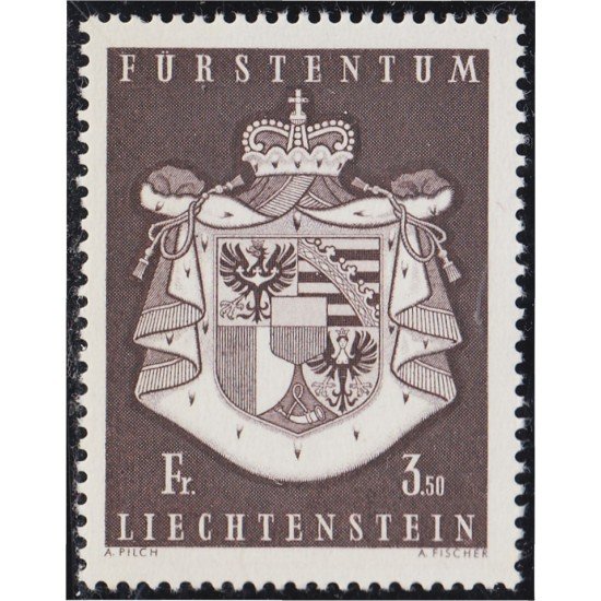 Liechtenstein 455 1969 Escudo del principado MNH Liechtenstein 455 1969 Escudo del principado MNH