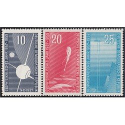 Alemania Oriental 326/28 1957/58 Año Geofísico internacional MNH Alemania Oriental 326/28 1957/58 Año Geofísico internacional MNH