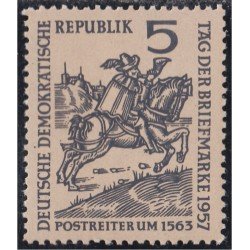 Alemania Oriental 325 1957 Día del sello MNH Alemania Oriental 325 1957 Día del sello MNH