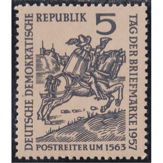 Alemania Oriental 325 1957 Día del sello MNH Alemania Oriental 325 1957 Día del sello MNH