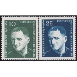 Alemania Oriental 309/10 1957 Berthold Brecht MNH Alemania Oriental 309/10 1957 Berthold Brecht MNH