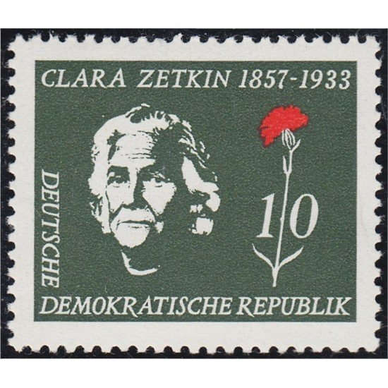 Alemania Oriental 308 1957 Clara Zetkin MNH Alemania Oriental 308 1957 Clara Zetkin MNH
