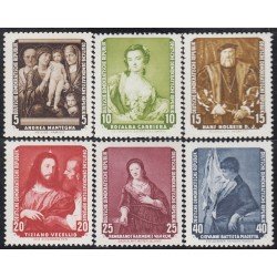 Alemania Oriental 302/07 1957 Obras del museo de Dresde MNH Alemania Oriental 302/07 1957 Obras del museo de Dresde MNH