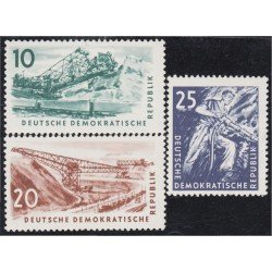 Alemania Oriental 294/96 1957 Industria minera MNH Alemania Oriental 294/96 1957 Industria minera MNH