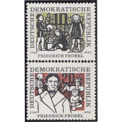 Alemania Oriental 289/90 1957 Pedagogo Friedrich Fröbel MNH Alemania Oriental 289/90 1957 Pedagogo Friedrich Fröbel MNH