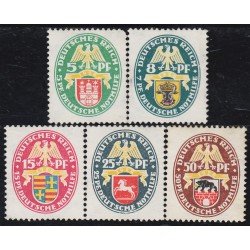 Alemania 416/20 1928 Escudos Shields MNH Alemania 416/20 1928 Escudos Shields MNH