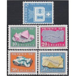 Suiza Switzerland 677/80 1961 Pro patria Libro signo infinito piedras MNH Suiza Switzerland 677/80 1961 Pro patria Libro signo infinito piedras MNH