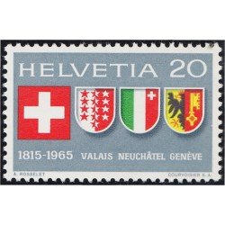 Suiza Switzerland 752 1965 Bandera Escudo Shield MNH
