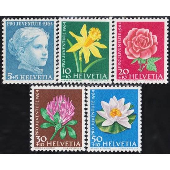 Suiza Switzerland 738/42 1964 Flores flowers MNH Suiza Switzerland 738/42 1964 Flores flowers MNH